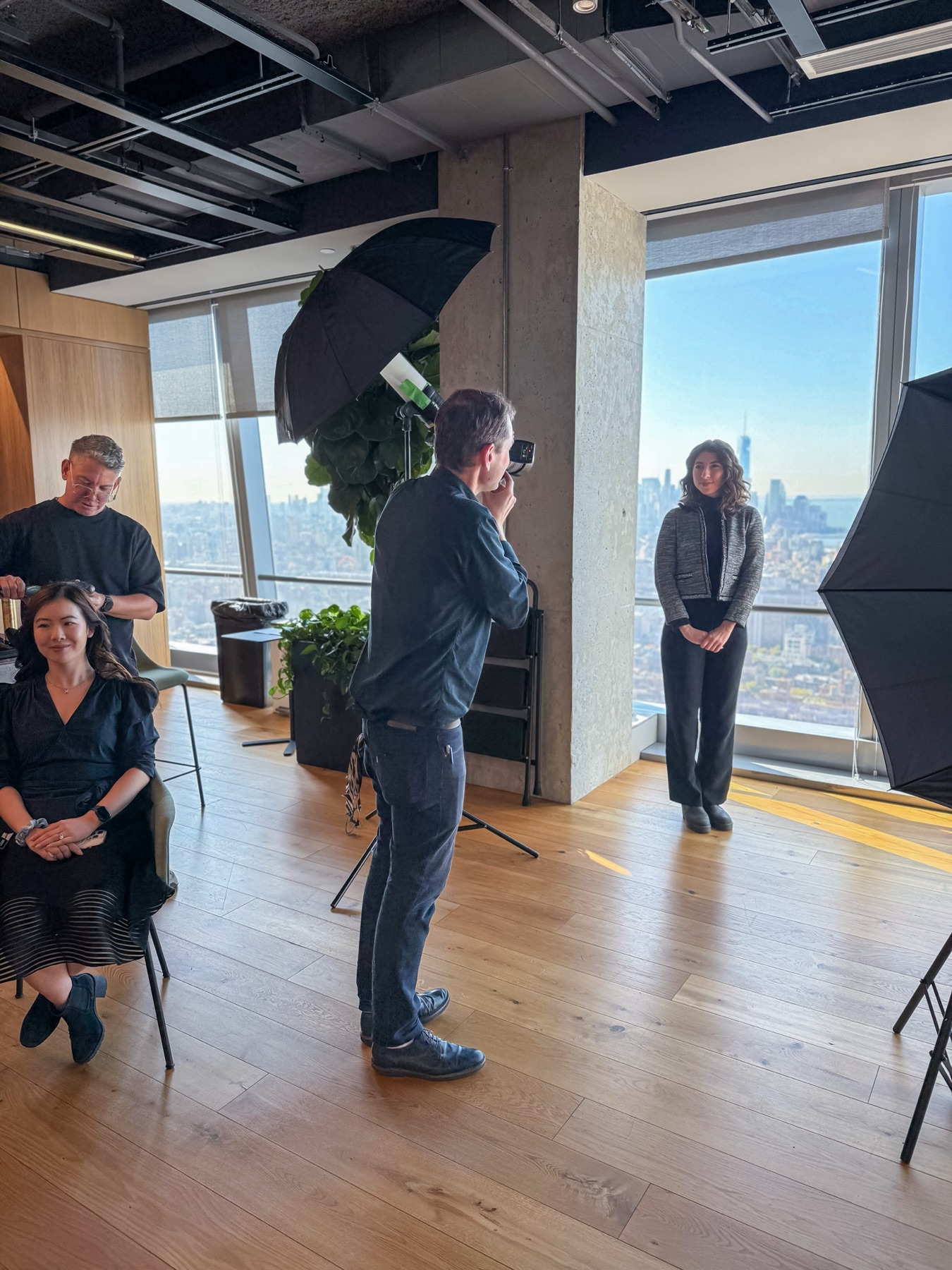 A headshot session at BCG